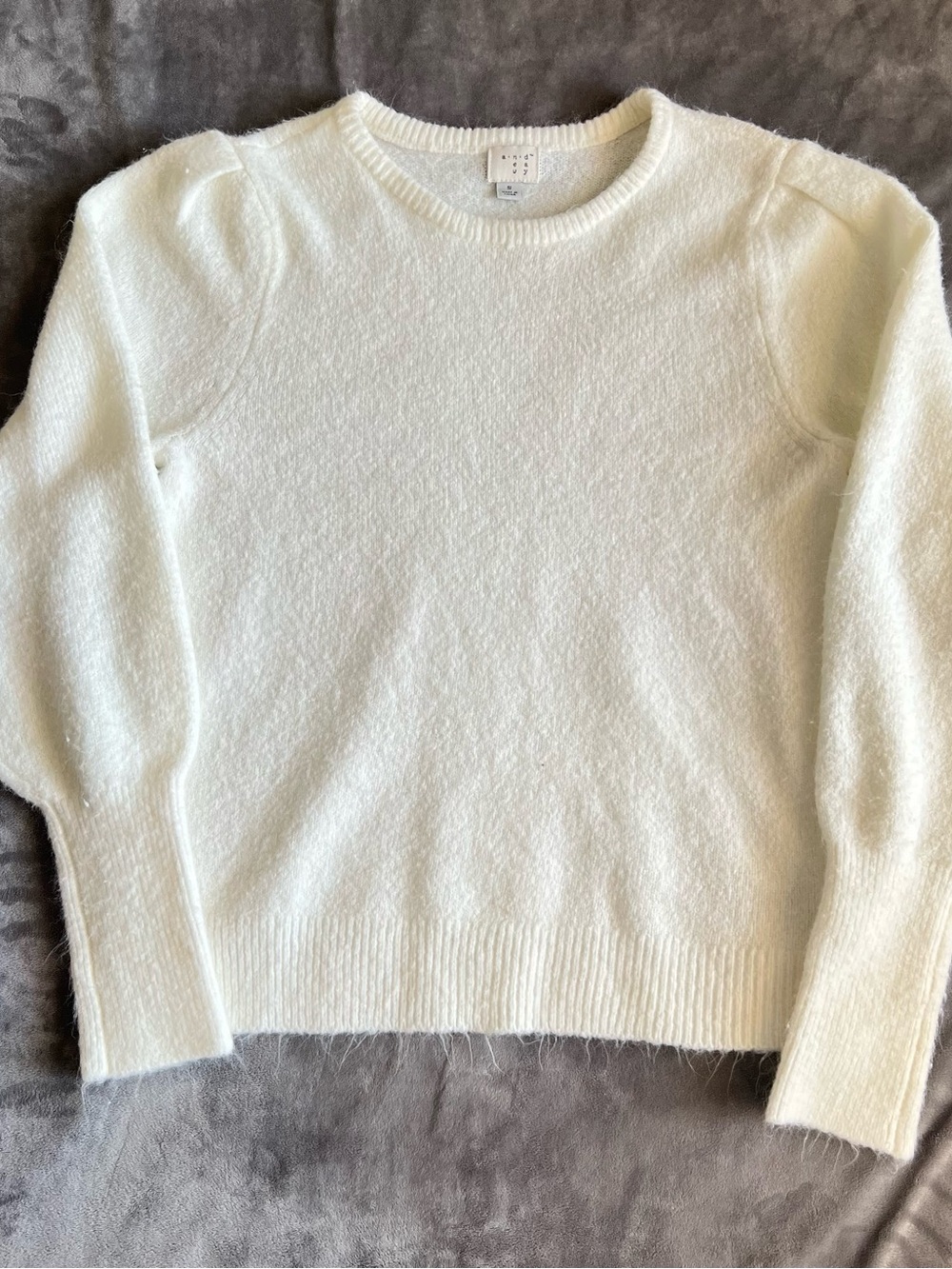 a new day Cream Crewneck Sweater